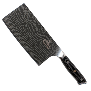 Cuchillo Hacha de cocina Kobe con mango de madera