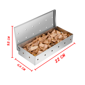 Caja ahumadora acero inox.